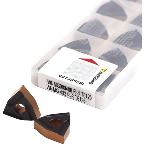 WNMG080404 R-S T8125 Cutter WNMG080404 L-S CNC Lathe Tools WNMG080408L-S T8125 Carbide Inserts WNMG080408 -S Steel Turning Tool
