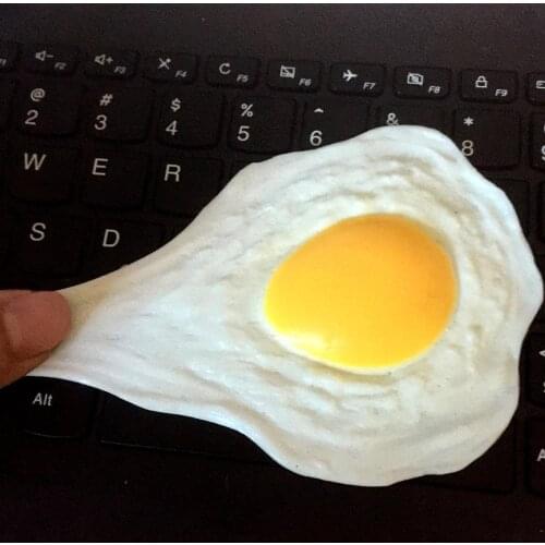 Funny Fried Lifelike Egg Relieve Stress Toys Omelette Anti-stress Adults Kids Healing Toy Pressure Reliever Relief