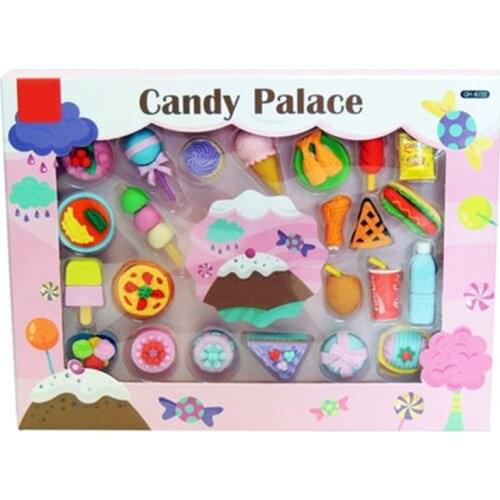 B2RC Funny Space Dinosaur Princess Eraser Suit Childrens Favor School Supplies Student Prize Kids Boys Girls Gift