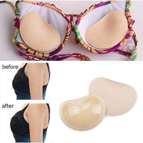 Womens Breast Bikini Push Up Pads Swimsuit Swimwear Accessories Silicone Nipple Cover Stickers Inserts Sponge Bikinis Set