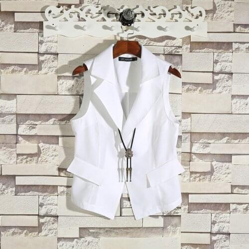 Spring and Autumn new Korean fashion handsome men waistcoat thin suit collar jacket sleeveless fashion quality