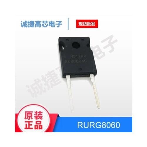 10PCS RURG8060 TO247 RHRG8060 TO-247 8060 80A 600V fast recovery diode New and original