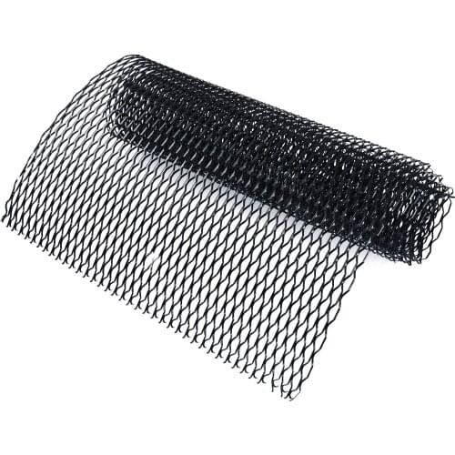 100x33cm Black Universal Car Vehicle Body Grille Net Durable Aluminum Mesh Grill Section for Car Exterior Bumper Fender Parts
