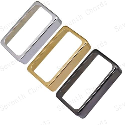 2 Pcs Metal Brass Hollow O-Shape Pickup Humbucker Covers/Lid/Shell/Top for Electric Guitar Replacement