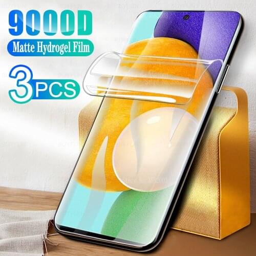 3PCS Matte Hydrogel Film for Samsung a52 a32 a72 a12 a42 a21s S21 Plus S 21 Ultra a02 s Full Curved Screen Protector Soft Film