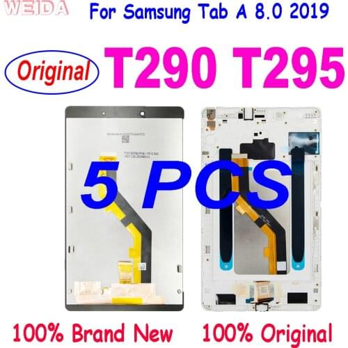 5PCS Original 8.0" For Samsung Tab A 8.0 2019 SM-T290 SM-T295 T290 T295 LCD Display Touch Screen Digitizer Glass Panel Assembly