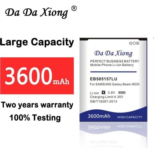 100% New 3600mAh EB585157LU Li-ion Phone Battery for Samsung i8552 i8558 i8550 i869 i8530 GT-I8552 GT-I8530