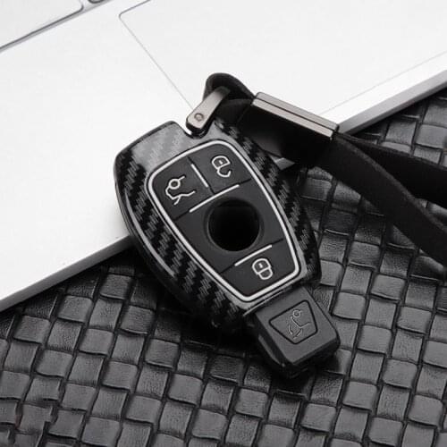 Zinc alloy+Silicone Car Key Cover Case Shell For Mercedes Benz BGA AMG W203 W210 W211 W124 W202 W204 W205 W212 W176 Accessories