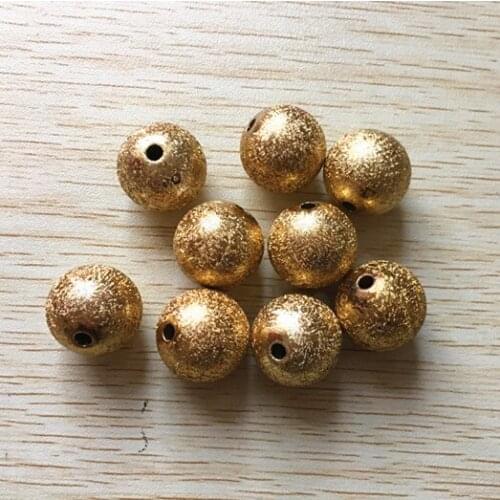 Choose size) 12mm/16mm/20mm gold Color Acrylic Stardust Beads,Chunky Beads For Necklace making