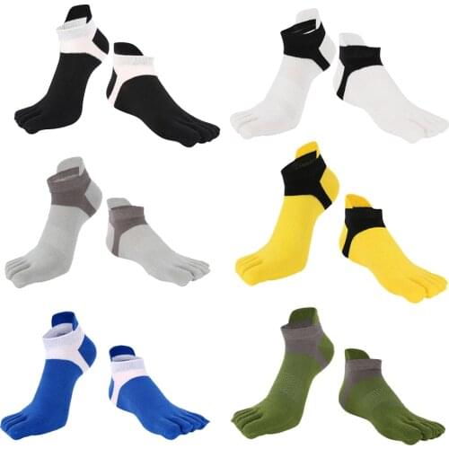 Breathable Women Men Five Toe Socks Net Athletic Five Finger Crew Boot Socks