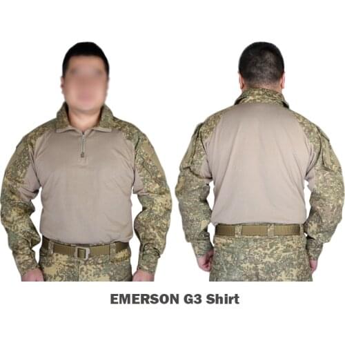 Emerson Tactical G3 Battle dress airsoft combat gear training shirt Military US Army Camouflage Badlands Color BL