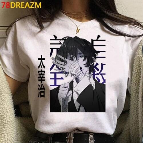 Bungou Stray Dogs t-shirt clothes men ulzzang harajuku kawaii couple clothes t-shirt