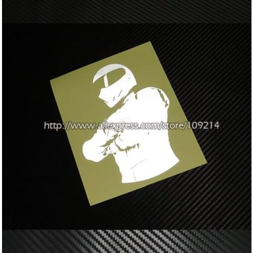 Hot sale TopGear Stig Helmet Motorcycle Decal Reflective Sticker Waterproof T02