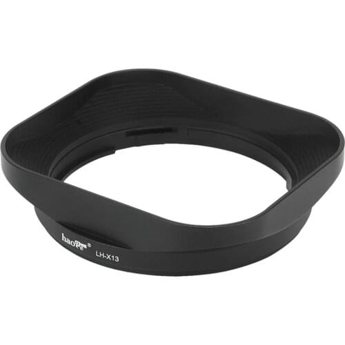 Haoge LH-X13 Metal Square Lens Hood for Fujifilm Fuji XF 18-55mm F2.8-4.0 R LM OIS FUJI 18-55 14mm/2.8 Camera lens