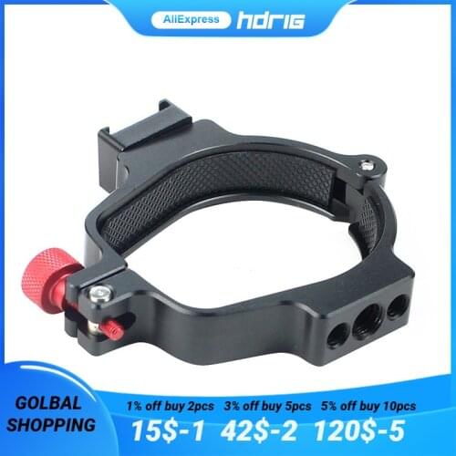 HDRIG Expansion Snap Ring Pipe Clamp For DJI Ronin SC Accessories Expansion Pipe Clamp Fill Light Monitor For Photo Studio