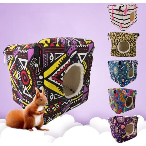 Cotton Parrot Cage Warm Winter Small Pet Cave Mini Cotton Cage Hanging Hammock Bird Nest Bed House Pet Products Bird Supplies