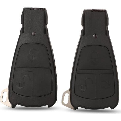 Kutery 10pcs/lot 2/3 Buttons Remote Car Key Shell Case Fob For Benz C B E Class W203 W211 W204 YU BN CLS CLK With Blade