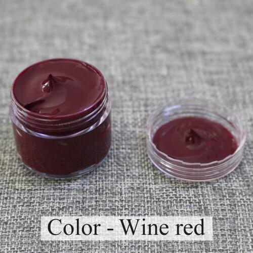 Wine Red Leather Paint Specially Used for Painting Leather Sofa, Bags, Shoes and Clothes Etc with Good Effect 30ml,free Shpping