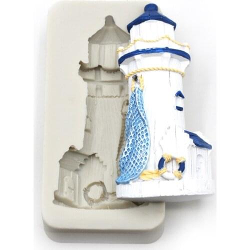 Lighthouse Silicone Mold Fondant Mould Cake Decorating Tools Cake Molds, Sugarcraft, Kitchen Accessories Cake Baking Tools