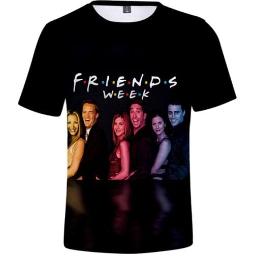 Friends TV Shows 3D Printed T-Shirt Women Men Summer Fashion O-neck Short Sleeve Funny Tshirts Graphic Tees Tumblr Tops Female