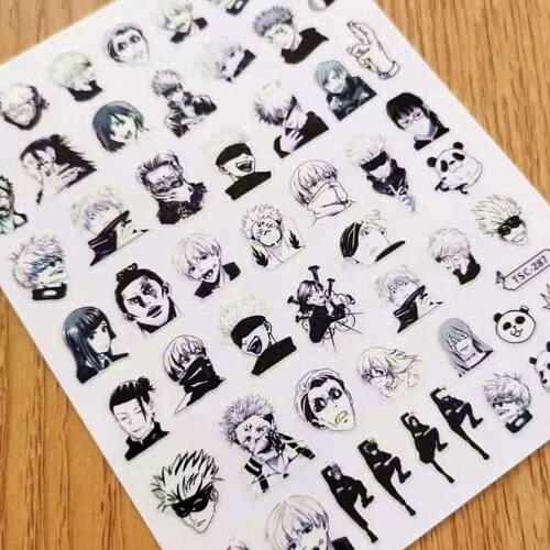 Newest TSC 287 3D design nail art sticker decal stamping back gule DIY nail decoration wraps