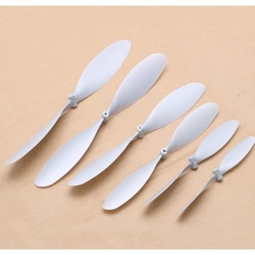20pcs Shaft Hole 1.5mm Dia 6inch to 10inch Two-blade Elastic Drive Paddle Silver Gray Impeller Propeller for Fixed-wing Aircraft