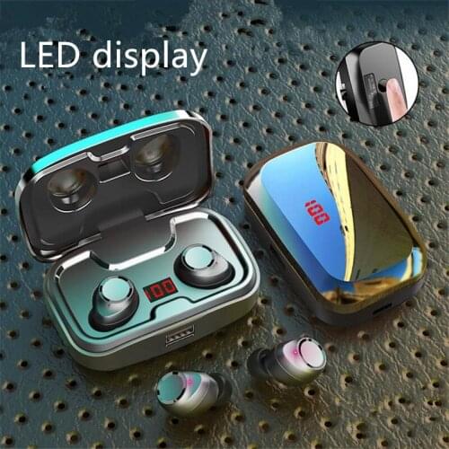 TWS Bluetooth 5.0 Earphones Charging Box Wireless Headphone 9D Stereo Sports Waterproof Earbuds Headsets With Microphone 20#47