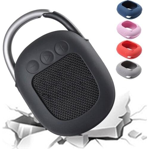 Portable Carry Silicone Case for JBL Clip 4 Shockproof Protection Bluetooth Speaker Tool Sound Storage Subwoofer Fall Proof