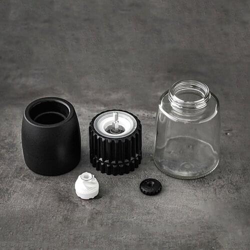 Adjustable Manual Glass Spice Seasoning Pepper Salt Mill Glass Bottle Grinder Pepper Jar Seasoning Container Kitchen Tool
