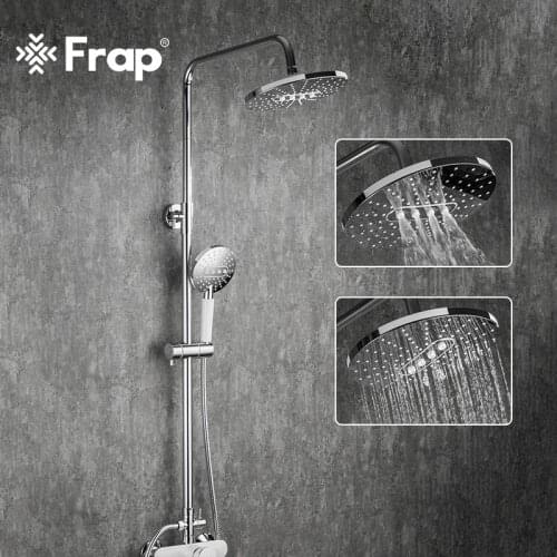 Frap Bathroom Faucet Rainfall Shower Head Faucet Wall Mounted Bathtub Shower Mixer Tap Shower Faucet Shower Set Mixer F2449-20