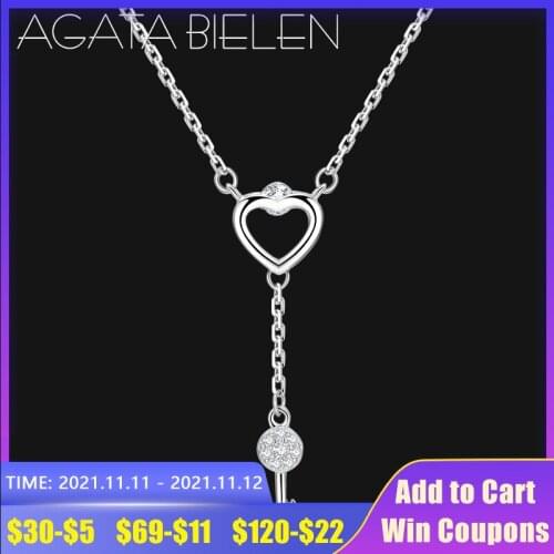 High quality 925 Sterling Silver Clavicle Chain Simple Necklace Heart with key Handmade Jewelry lover Birthday Gift bijoux femme