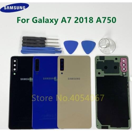 A7 2018 Rear Glass Panel Battery Door Back Cover Housing Lid For Samsung Galaxy A750 A750F A750FN A750GN-DS Parts + Tools