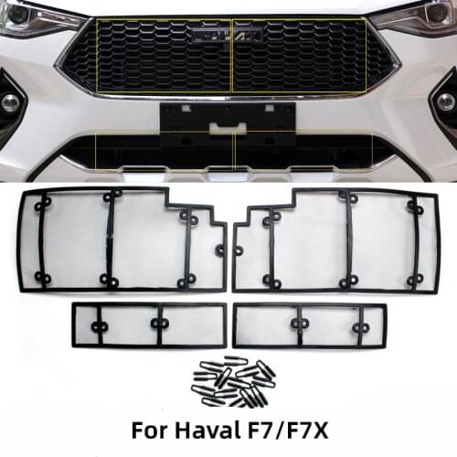 For Great Wall Haval F7 2019-2020 Accessories Grille Insect Net Stainless Steel F7X Water Tank Protective Net Cover Sticker