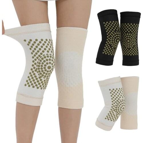 1 Pair Wormwood Heating Knee Pad Knee Brace Dot Matrix Knee Pads Brace Sports Knee Pad for Arthritis Joint Pain Relief