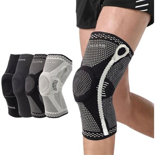 1 PCS Silicone Knee Pads Strap Knee Braces For Arthritis Knee Pads For Joints Support Meniscus Compression Protection Sport