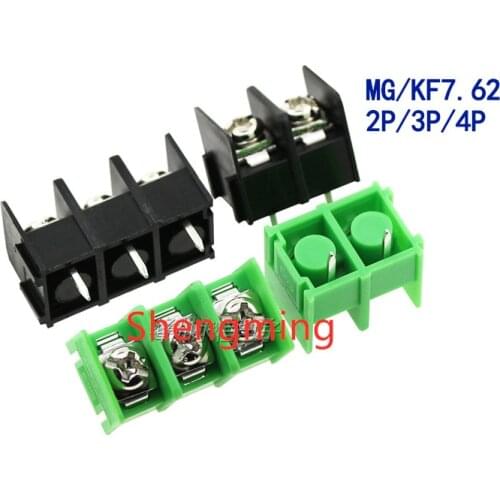 10pcs KF7.62-2P KF7.62-3P KF7.62-4P 7.62mm Pitch Screw Terminal Block Connector
