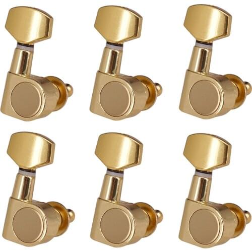 6Pieces 6R Guitar String Tuning Pegs Tuner Machine Heads Knobs Tuning Keys for Acoustic or Electric Guitar