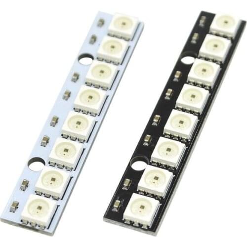 8 channel WS2812 5050 RGB LED lights development board for Arduino