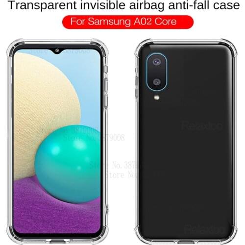 Case For Samsung Galaxy A02 TPU Silicone Clear Bumper Soft Case For Samsung A 02 samsunga02 Transparent Phone Back Cover 6.5