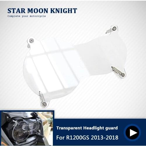 For BMW R1200GS Grille Headlight Protector Guard Lense Cover Fit For BMW R 1200 GS LC ADV 13-18 Acrylic Motorcycle Accessories