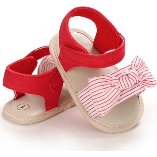 Baby Girl Summer Sandals Soft Sole Shoes Lovely Bowknot Sandal Toddler Infant Prewalkers Babies Accessories