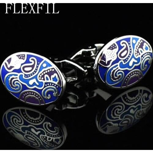 FLEXFIL jewelry shirt Fashion cufflink for men Brand Cuff link Wholesale Button High Quality Luxury Wedding Male Free Shipping