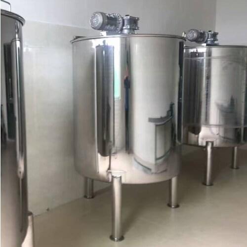Hygienic Stainless Steel Reactor Mixing Emulsifier Open Single-layer Vertical Food Emulsification Dispersion Mixing Tank