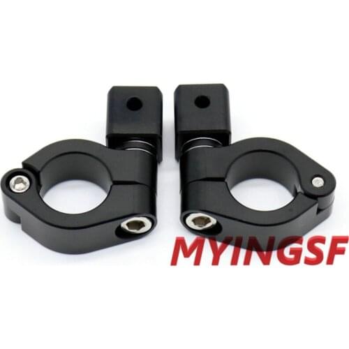 Headlight Aux Lights Bracket Fog Lamp Supporter for 25mm Bar Universal Motorcycle Front Head Light Accessories CNC Aluminum
