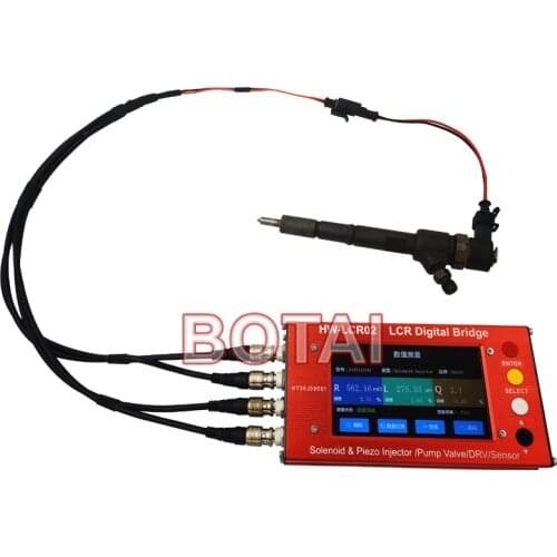 LCR02 injector solenoid valve/pump valve/DRV/Sensor tester common rail repair tester