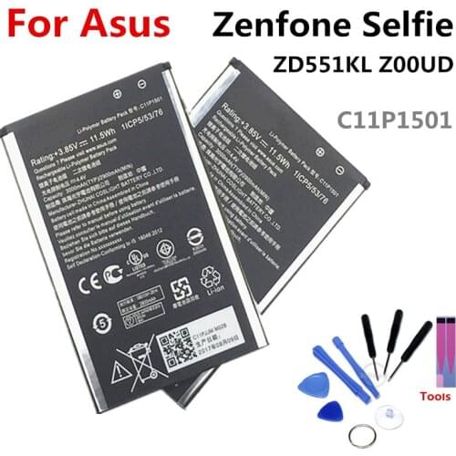C11P1501 battery FOR Asus Zenfone Selfie ZD551KL 3000mAh lithium battery li-ion polymer battery High capacit