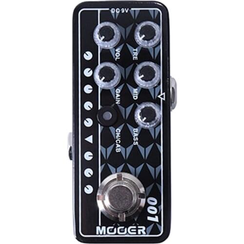 MOOER MICRO PREAMP Series 001 Gas Station High Gain Digital Preamp Preamplifier Guitar Effect Pedal True Bypass