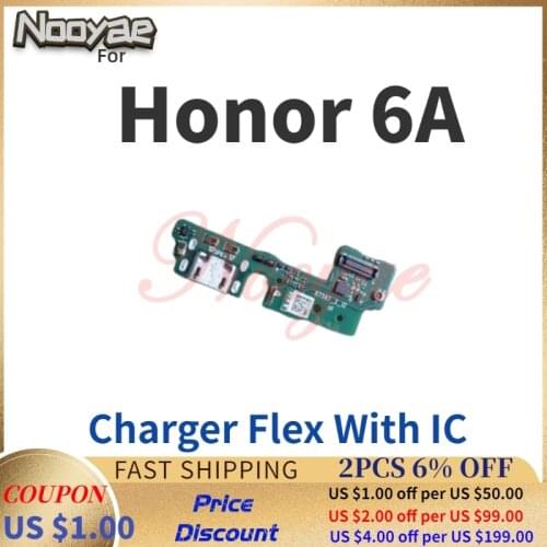 Novaphopat For Huawei honor6A Micro USB Charger Charging Port Connector Flex Cable Mic Microphone Tracking
