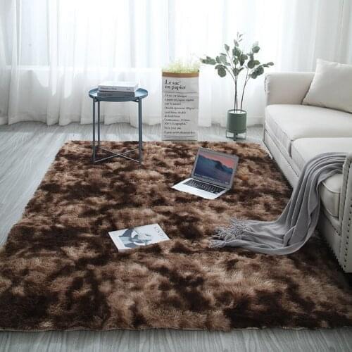 New Arrival Nordic tie-dye carpet living room coffee table bedroom mat thickness 4 cm floor rug washable easy to care carpet