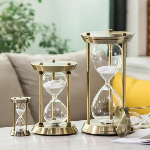 Hourglass Timer Sand Clock Vintage Antiques Creatives Decorative for Home Office Desk Decor SNO88